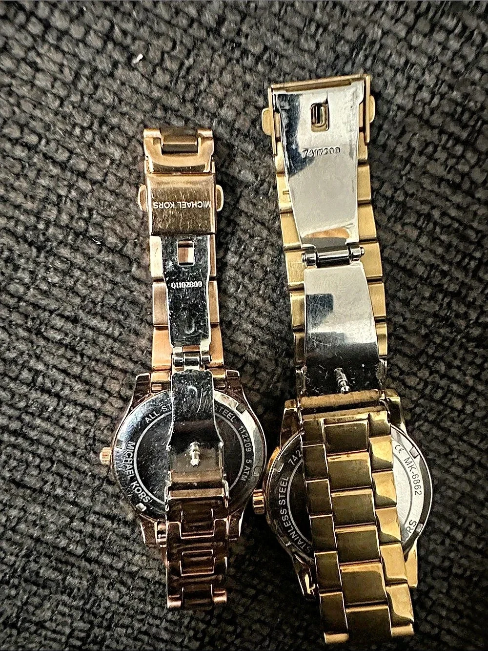 Michael Kors Ritz Gold-Tone Pave Logo Dial Watch Set, Gold & Pink